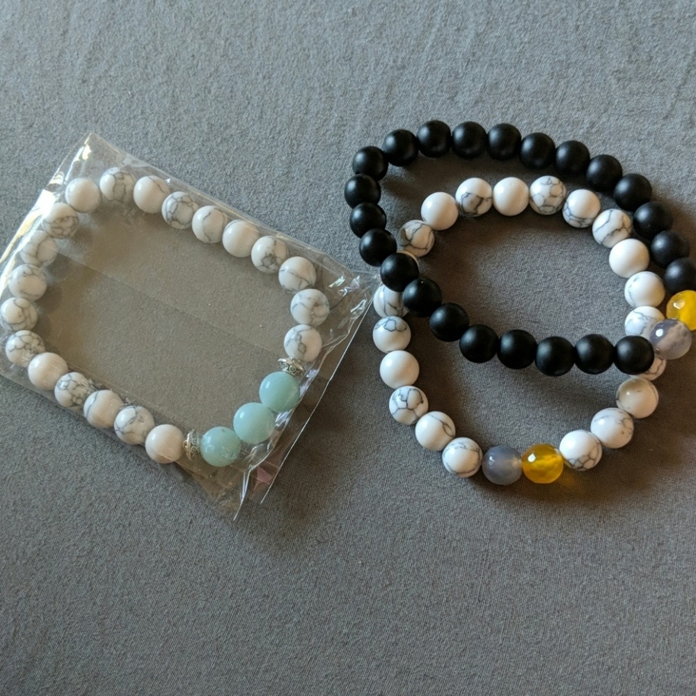 3 Beaded Bracelets - image 1
